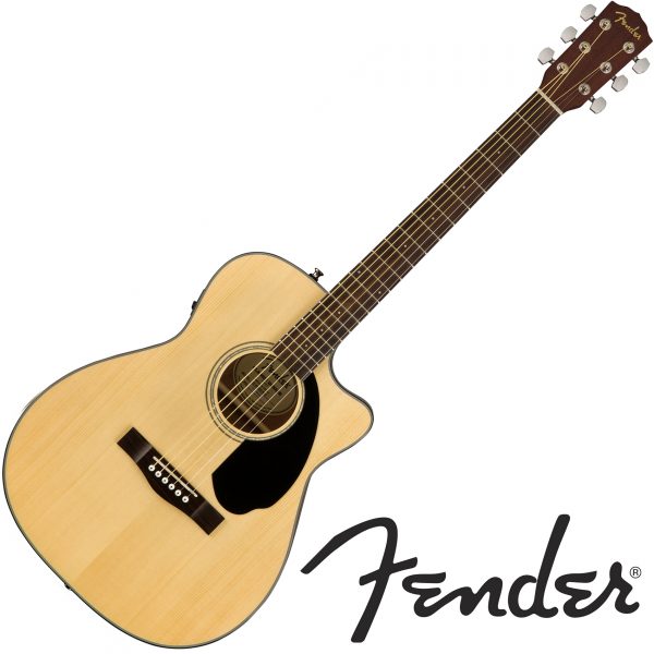 Fender CD60SCE View Front (Natural Color)