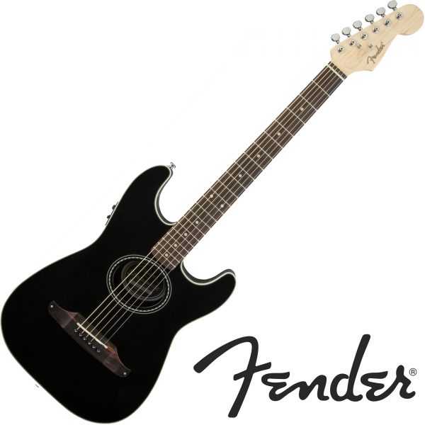 Fender Stratacoustic Front (Black Color)